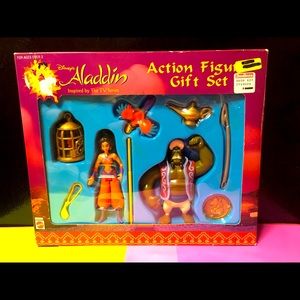 DISNEY’S ALADDIN 90’s Action Figure Gift Set NWT